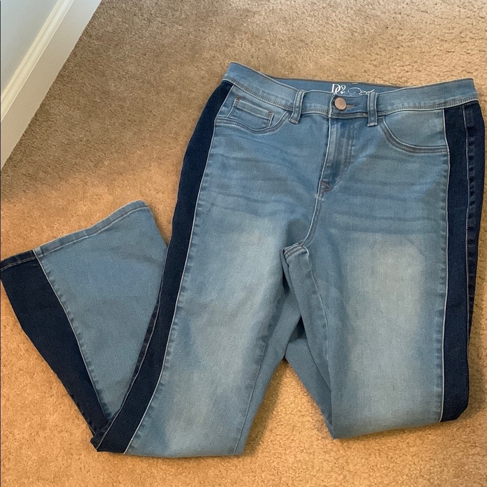 Two-Tone Blue Women's Jeans